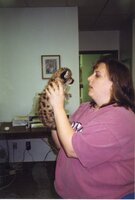 Jamie Grimes and baby cougar