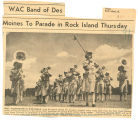 WAC band of Des Moines to parade in Rock Island Thursday
