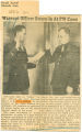 Warrant Officer sworn in at POW camp