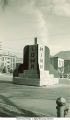 Homecoming corn monument, The University of Iowa, 1937