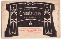 1923 Fairfield Chautauqua program