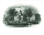 Engraving of Old Capitol, The University of Iowa, 1890s