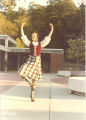 Scottish Highlanders dancer Ellen Thomson, The University of Iowa, 1980s?