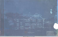 Grey house west elevation blueprint