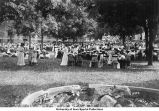 Pentacrest crowd, The University of Iowa, ca. 1905