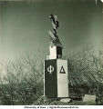Homecoming monument, The University of Iowa, November 1940