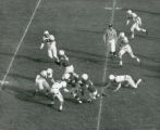 Football game, aerial view, 1953