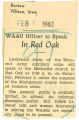 WAAC officer to speak in Red Oak