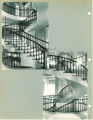 Spiral staircase in the Old Capitol, The University of Iowa, 1924