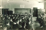 Students in a chemistry lecture, The University of Iowa, 1930s