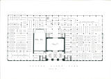Original second floor plan of Main Library, the University of Iowa, 1950
