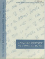 Statistical Laboratory Annual Report, July 1, 1964 to June 30, 1965