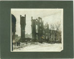 Ruins of Medical Building after the fire, the University of Iowa, March 1901