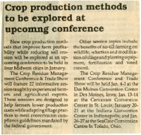 Crop Production Methods