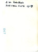 J.W. Robertson Toe Wall Site, 1959