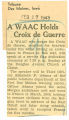 WAAC holds Croix de Guerre
