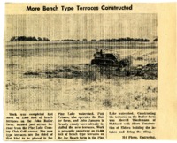 Bench type terraces constructed on Butler farm. 