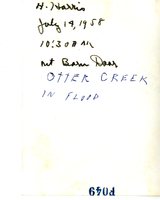 Otter Creek In Flood, 1958