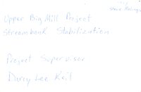 Steve Rolings's water quality project, 1990s