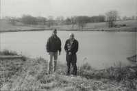 Steve and Dick Currier by the Pond.
