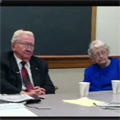 Ken Robinson and Mary Louise Robinson interview about journalism careers [part 1], Iowa City, Iowa, April 1, 1998
