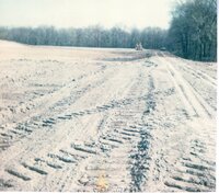 1970s Earthmoving machinery in field