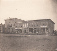0118 South side of square in the 1870's showing a variety of businesses