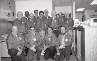 1994 Office staff  wearing matching jackets