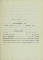 Des Moines Women's Club Minutes 1938-1940