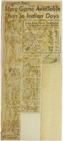 1963 - More Games Available Than in Indian Days