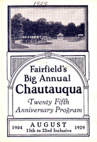 1929 Fairfield Chautauqua program