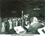 Music ensemble performing at formal dance, The University of Iowa, 1940s