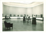 Exhibition in the Art Building, the University of Iowa, 1950s?