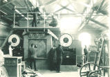 Students working in the materials testing laboratory, The University of Iowa, 1920s