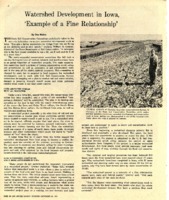 Watershed development in Iowa