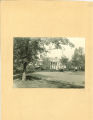 Front of the university president's house taken from Clinton Street before Church Street begins, The University of Iowa, 1930s