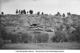 Purple limestone of red beds, upper end of Chautauqua grounds, Hot Springs, S.D., late 1890s or early 1900s