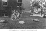 Rocks in front of Old Science Hall, The University of Iowa