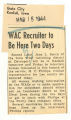 WAC recruiter