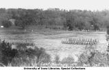 Cadets marching at Camp Macbride, The University of Iowa, 1914