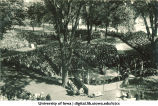 Induction ceremony on east side of Pentacrest, The University of Iowa, October 1, 1924