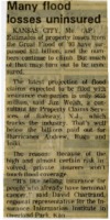 Many flood losses uninsured