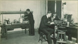 Student in Physics laboratory, The University of Iowa, 1920s
