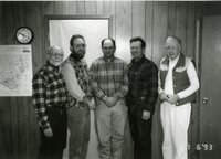 1992 and 1993 Commissioners Sherman Smith, Frank Hodges, Charles Nealey, Jeff Bergman and Gary Wagner