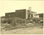 Theatre building under construction, The University of Iowa, 1935