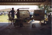 1999  Deb Nace and Ron Snyder at Iowa;Illinois Ag Expo booth