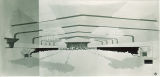 Iowa Memorial Union addition main lounge interior drawing, the University of Iowa, Jul. 1954