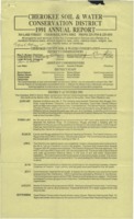 Cherokee County Soil Conservation District Annual Report - 1991