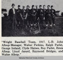 Wright High School Baseball Team, 1917; Mahaska County; Iowa