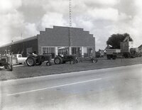 Schulz Implement Company with Farm Machinery in Front